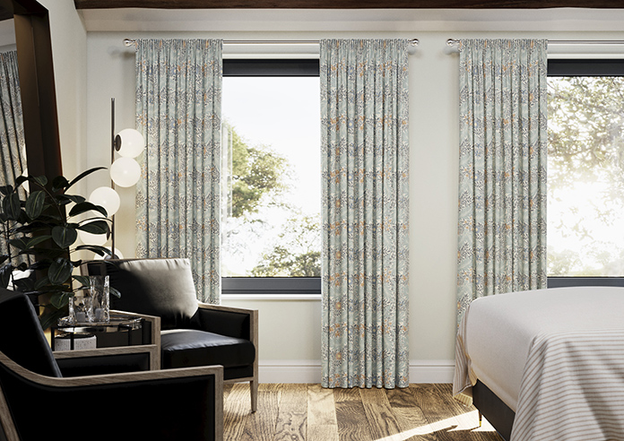 William Morris At Home Larkspur, Woad - Made to Measure Curtains - Image 3